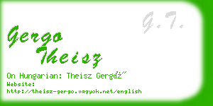 gergo theisz business card